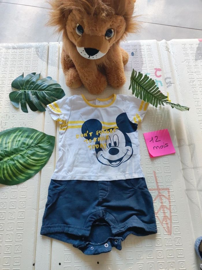 Combi short 12 mois garçon