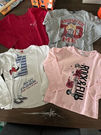 Lot pulls fins fille