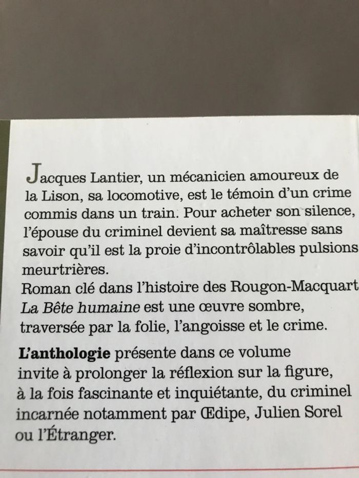 Livre La bête humaine - photo numéro 4