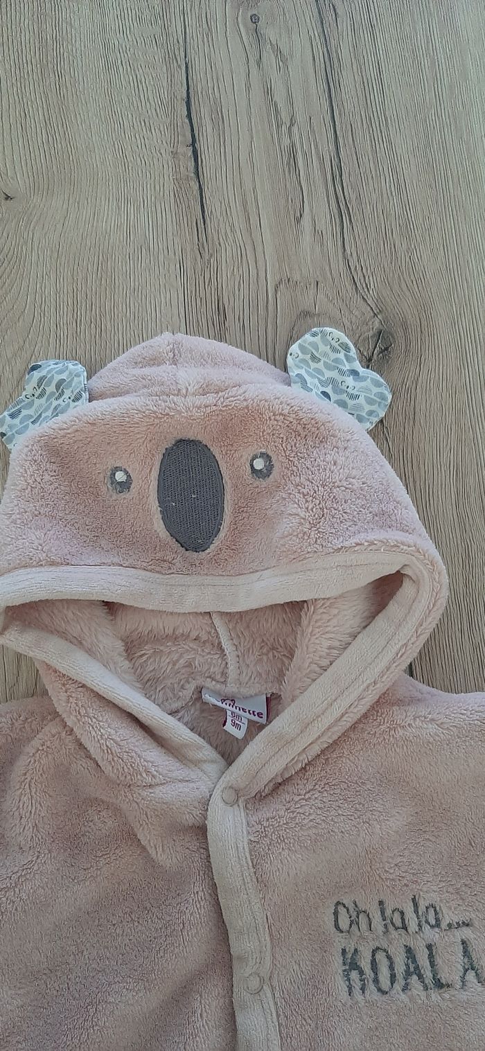 Peignoir rose koala - photo numéro 2