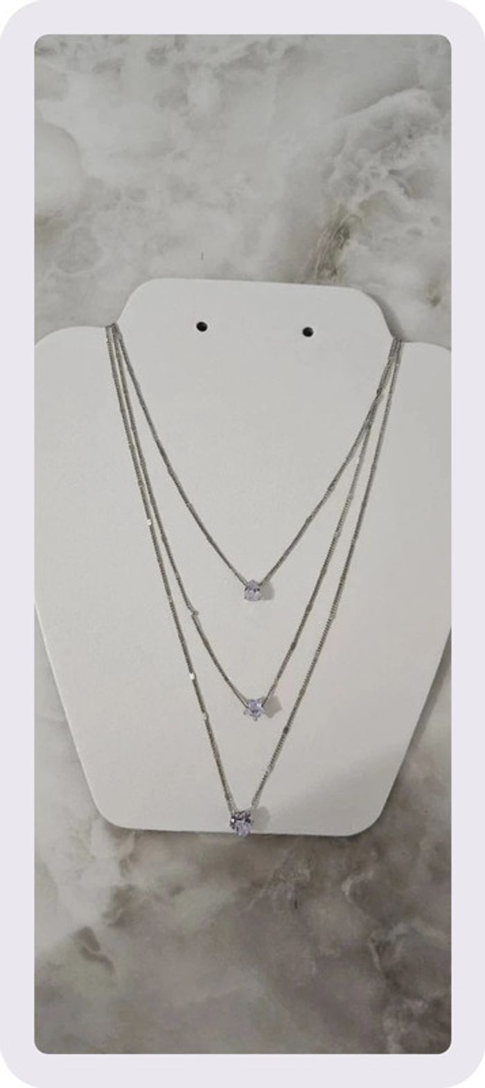 Collier triple couche en acier inoxydable