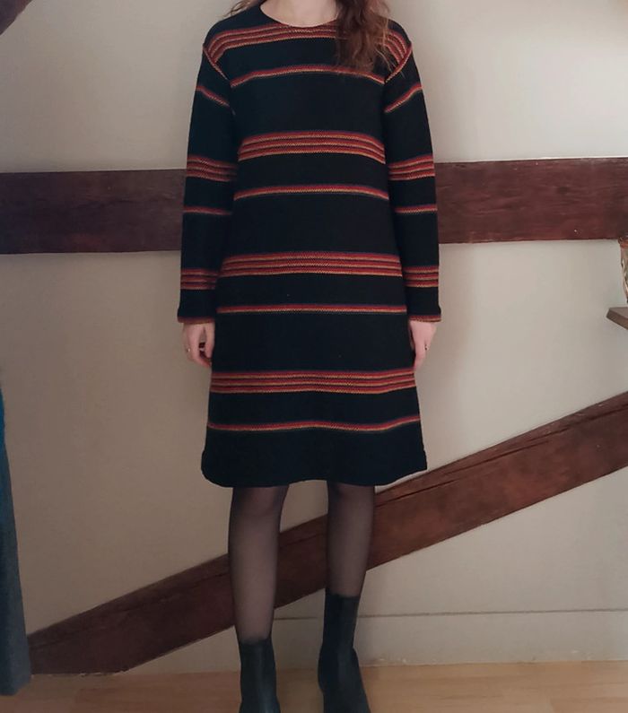 Robe 70s maille laine Ted Lapidus Tricots - photo numéro 2