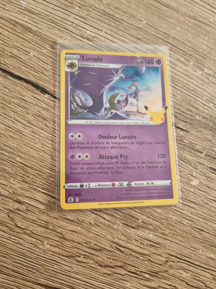 carte pokémon lunala 015/025 année 2021 - photo numéro 5