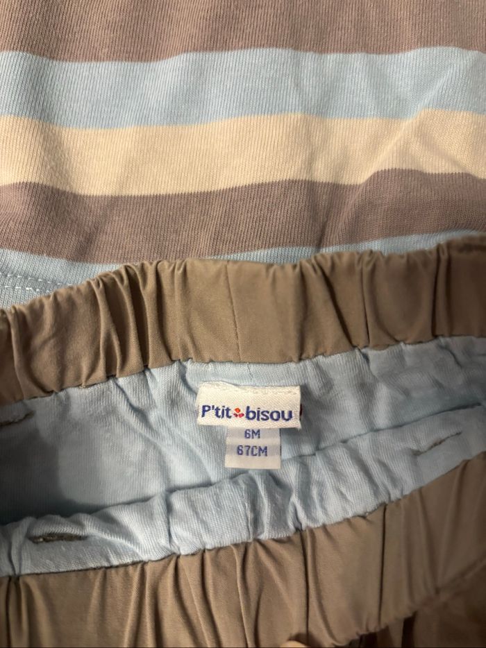 Ensemble t shirt et pantalon petit bisou - photo numéro 3