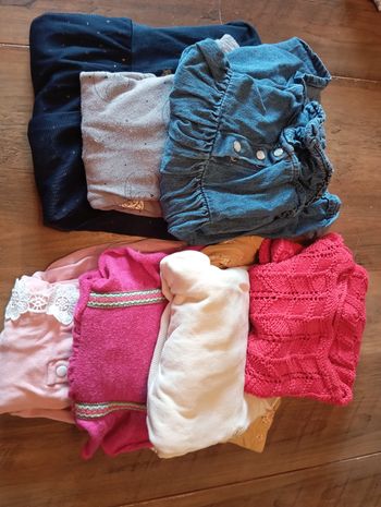 Lot robe manche longue 2 ans