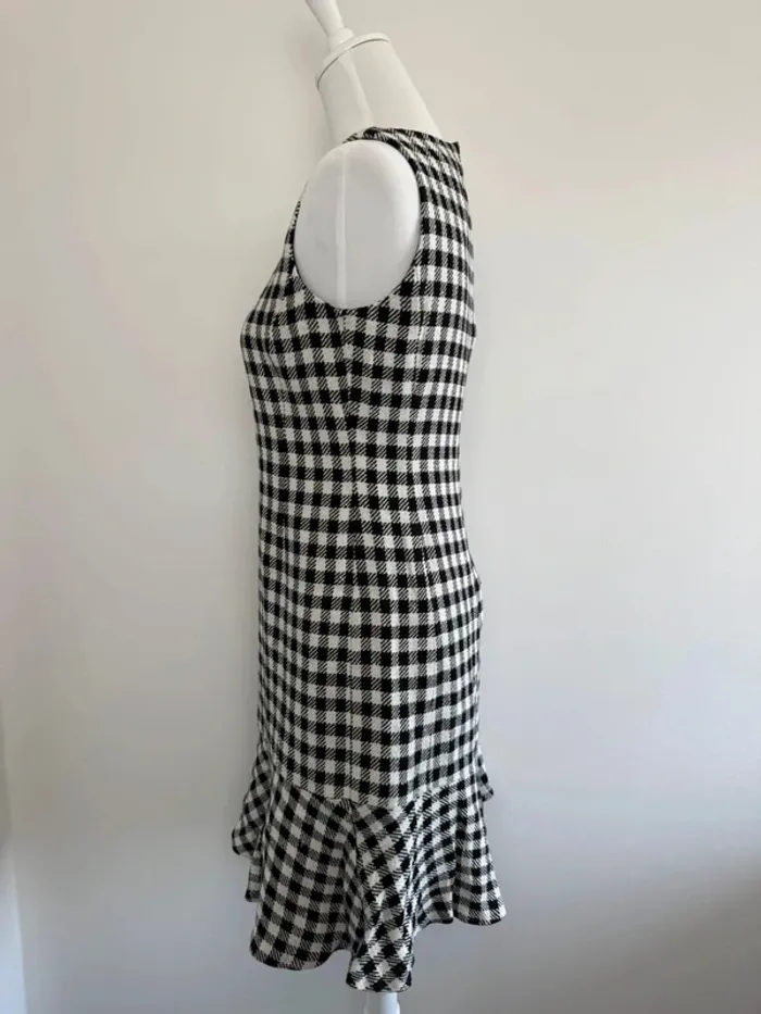 Robe Ralph Lauren vichy noires et blanches taille 6 soit S comme neuve - photo numéro 5