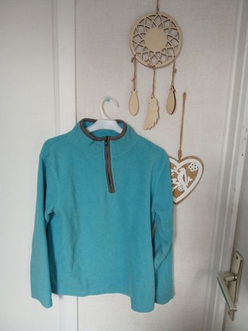 Pull polaire garçon bleu ciel Kiabi 8 ans