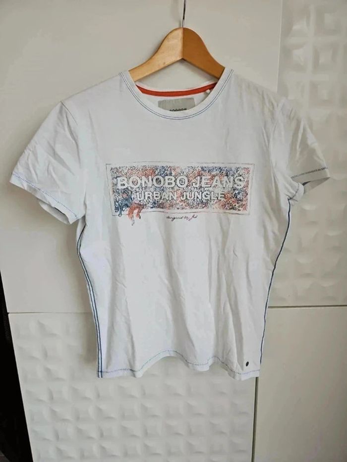 tee blanc homme taille S bonobo
