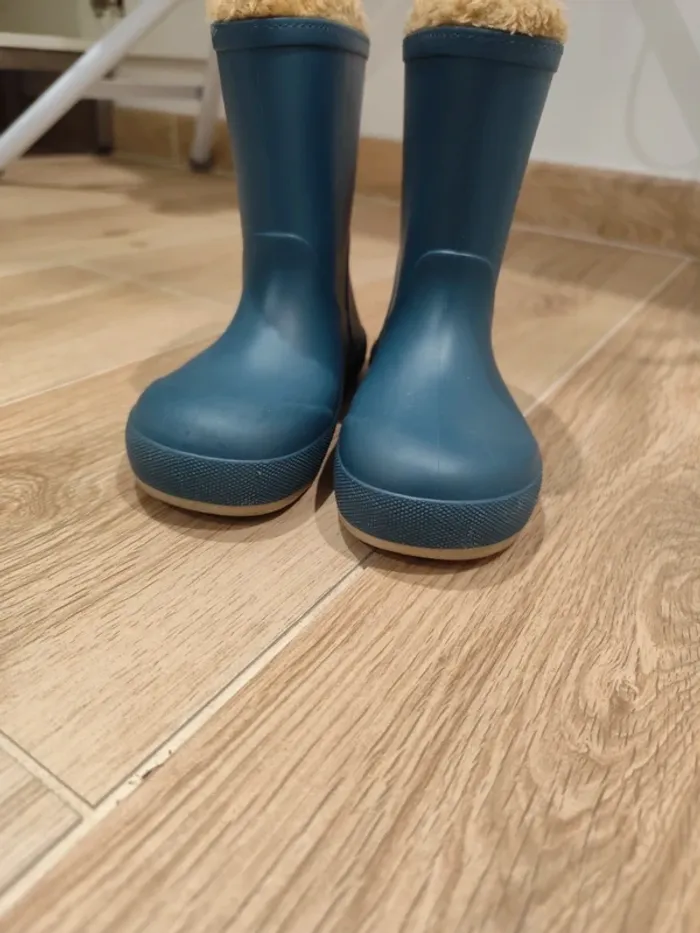 Bottes fourrées Igor 28 bleu pétrole barefoot - photo numéro 8