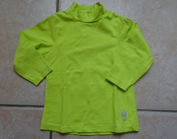 T-shirt à manches longues  vert