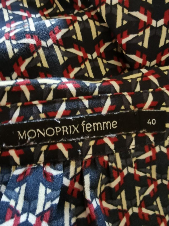 Chemisier fluide à motifs Monoprix T40 - photo numéro 7