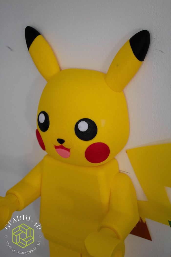 Dévidoir de papier toilette ou simple décoration murale dans un style lego  pikachu - photo numéro 8