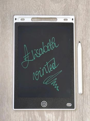 Tablette d'écriture magique LCD blanche