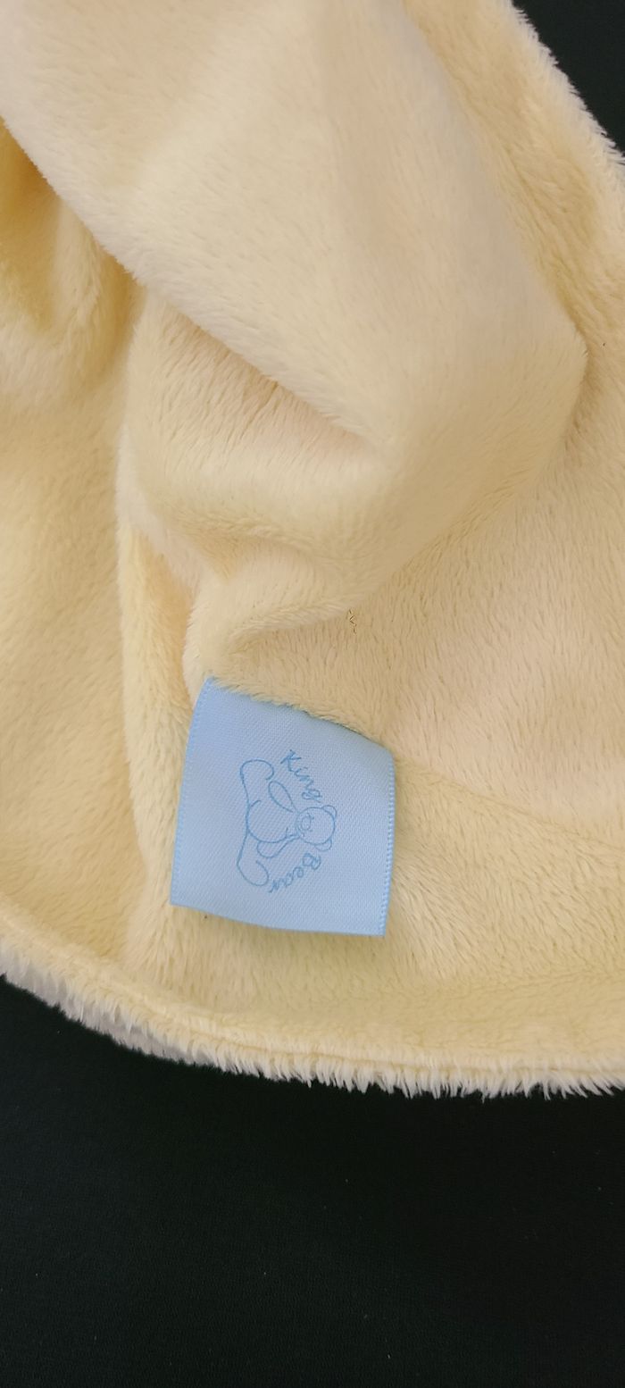 Doudou plat  lion jaune orange King bear - photo numéro 2