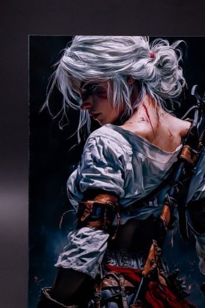 Poster métallique 30cm x 42cm Ciri The Witcher + aimant mural fourni. - photo numéro 4