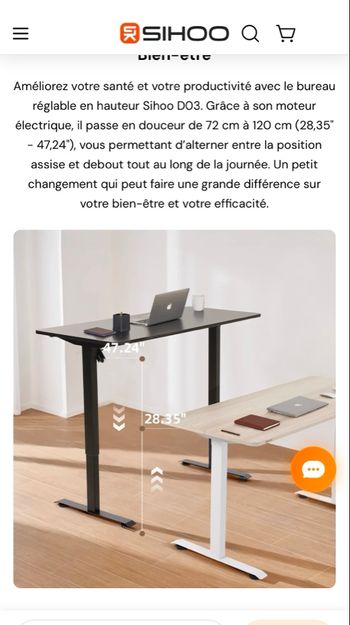 Bureau gamin électrique 