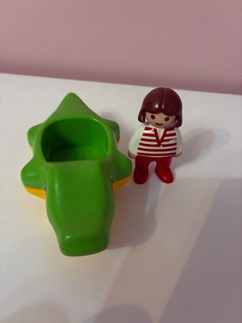 Playmobil 6725 la fille qui nage avec un crocodile