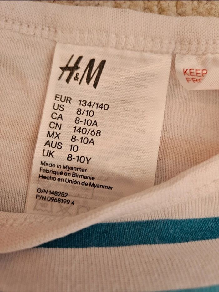 Pyjama léger H&M 9/10 ans - photo numéro 3
