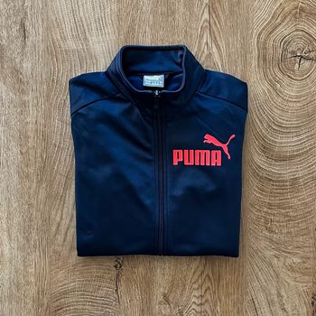 Gilet/Veste de sport à zip complet bleu marine Puma, homme, taille XS