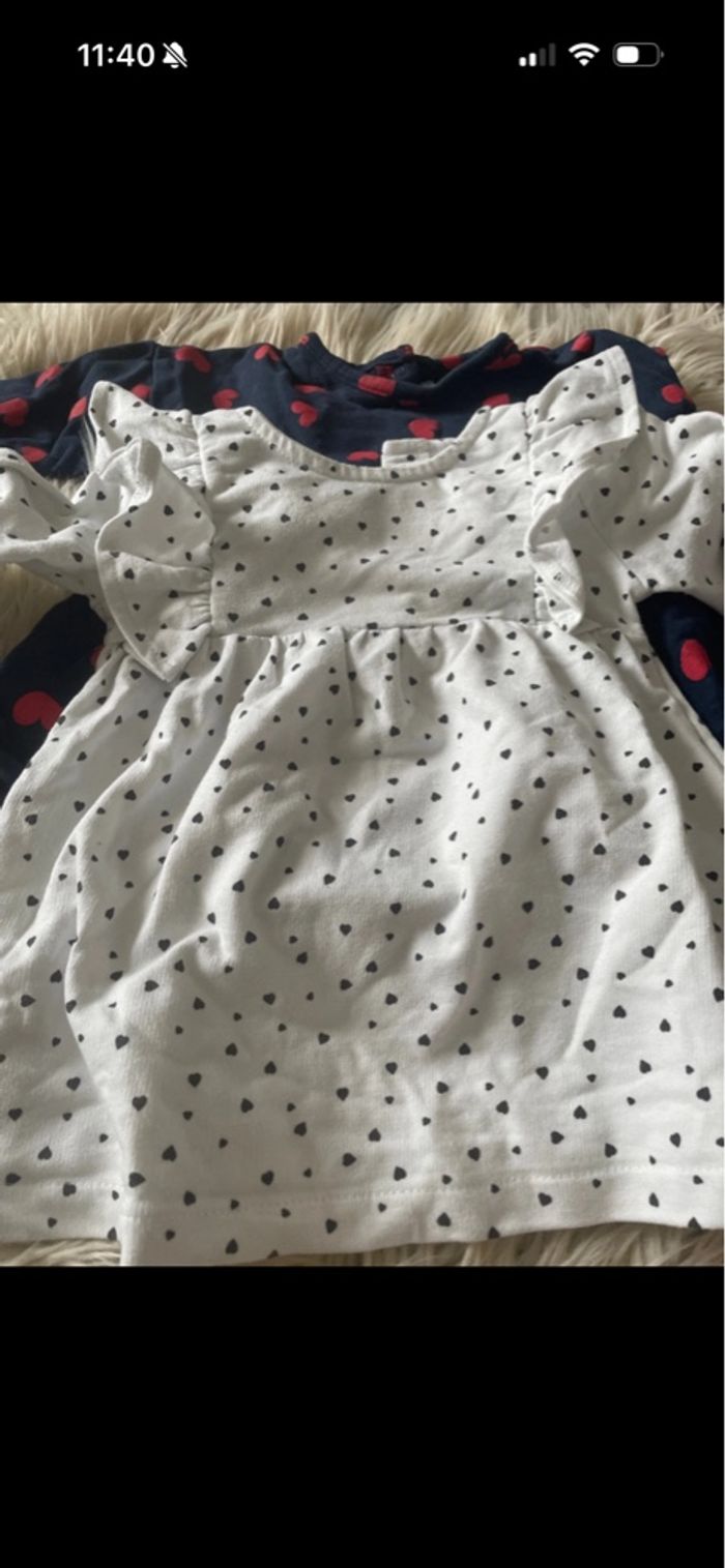 Lot robe bebe fille