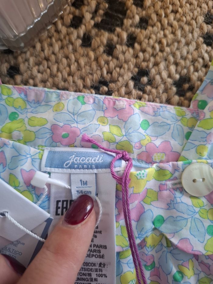 Salopette 1 mois jacadi neuve - photo numéro 2