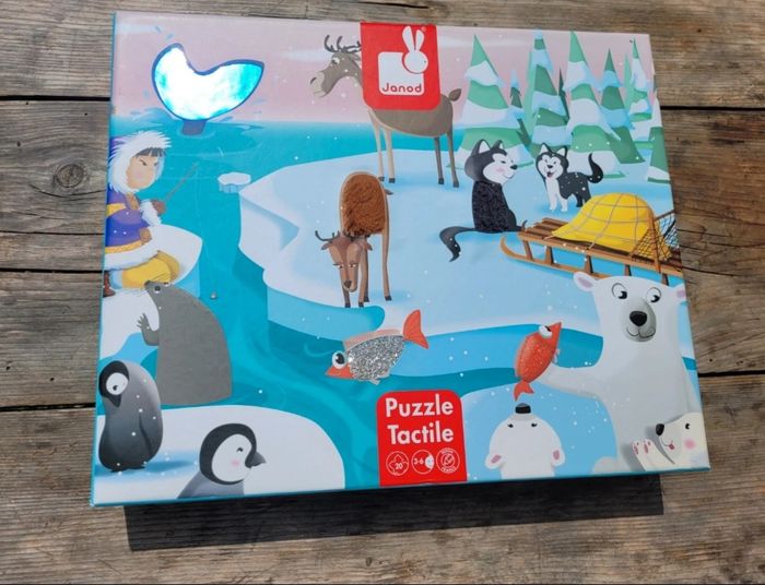 Puzzle tactile Janod 🐧 La Banquise 🐋 20 pièces - photo numéro 7