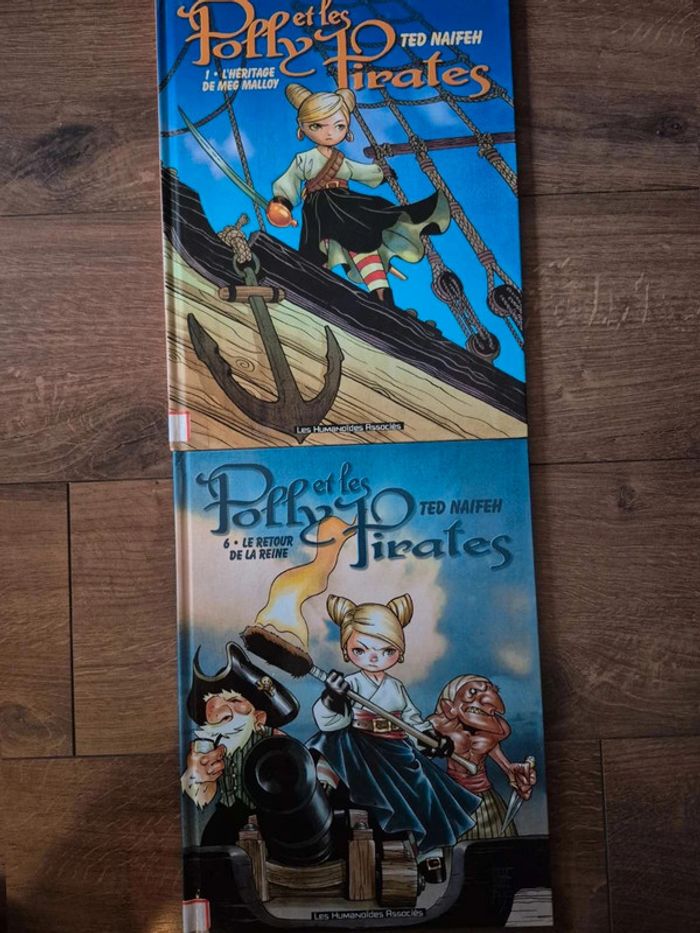 Lot de 2 bandes dessinées Polly et les pirates