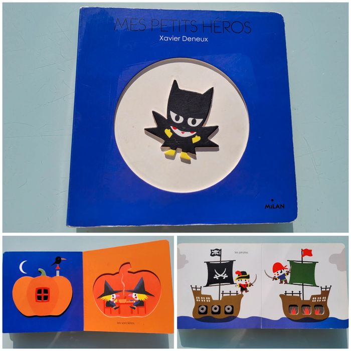Imagier en relief tout-carton Mes Petits Héros