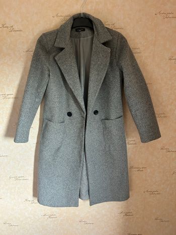 Long manteau gris 