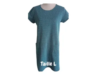 Robe rétro Pull & Bear avec poches Turquoise