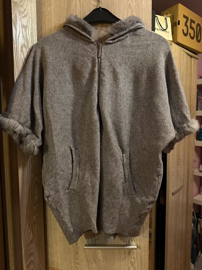 Gilet poncho taille unique