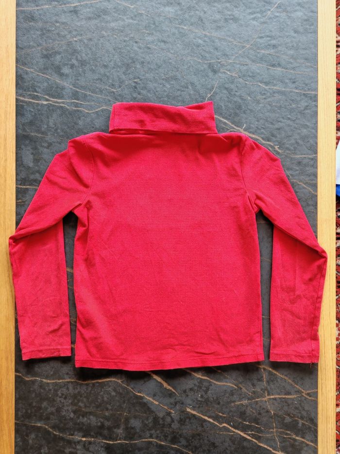 Sous-pull rouge coeur Okaïdi 6 ans - photo numéro 4