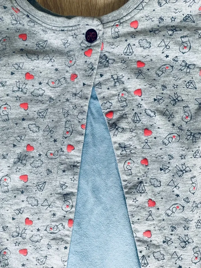 Robe / tunique sweat Vertbaudet 5 ans - photo numéro 4