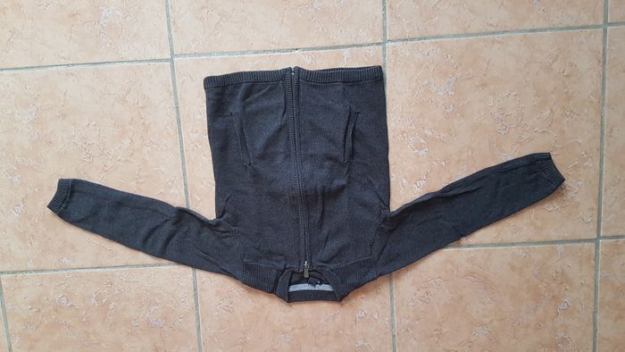 Gilet garçon 5 ans gris foncé Kiabi