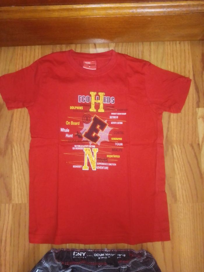 Ensemble tee shirt Cero et bermuda jean Complices 5 ans - photo numéro 2