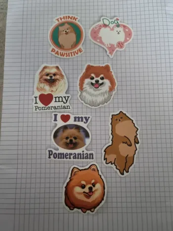 Lot d'autocollants chien (lot B)