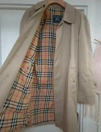 Trench Imper Parka Gabardine coton Burberry Taille L