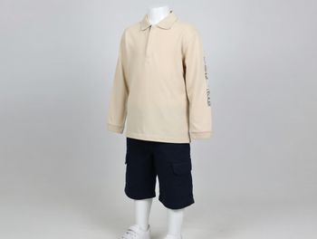 Polo manches longues beige 10 ans URBAN SPIRIT DPAM