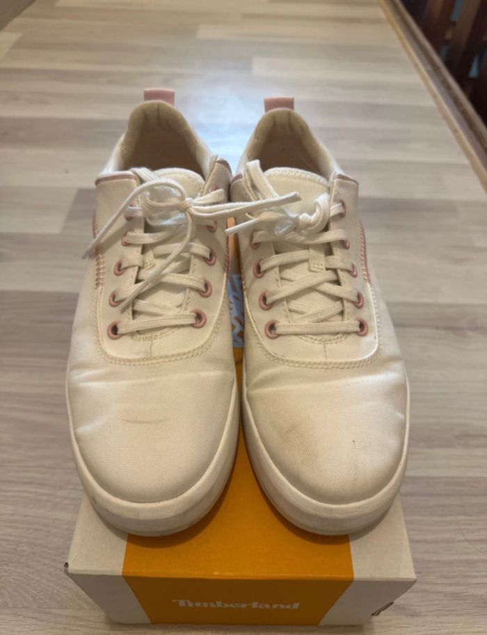 Timberland blanche et rose femme