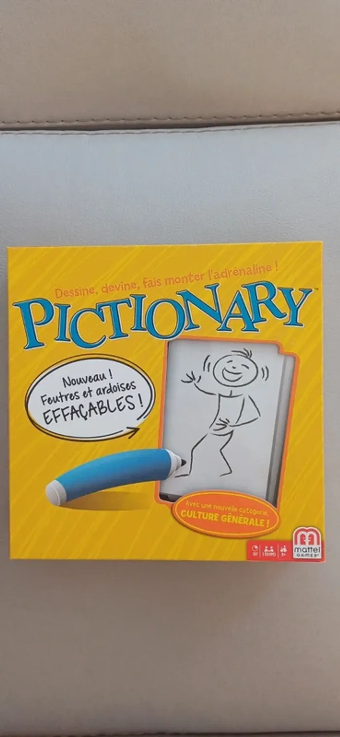 Lot Time's Up! Repos Production et Pictionary Mattel complets et neufs 8 ans+ - photo numéro 2
