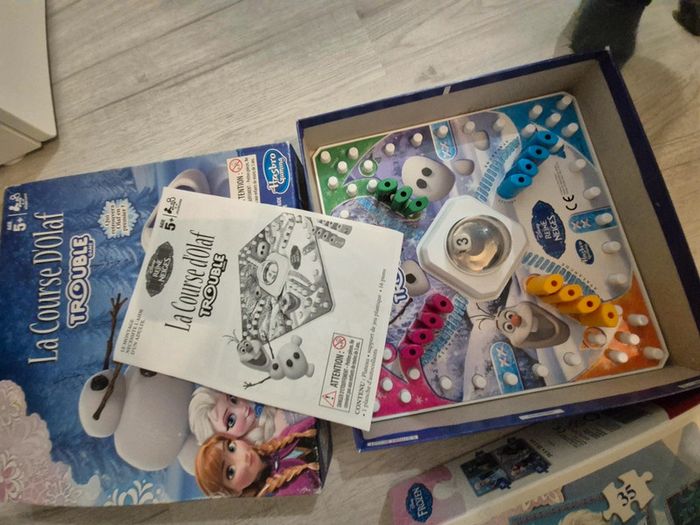 Lot de jeu de société et puzzle reine des neiges - photo numéro 5