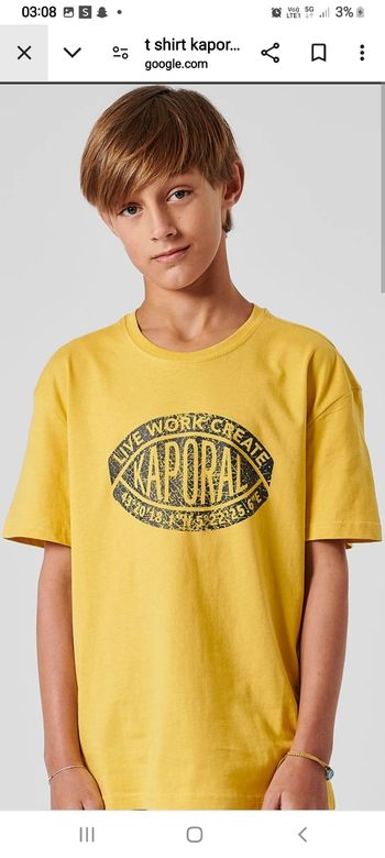 T shirt neuf kaporal  16 ans mixte avec etiquette
