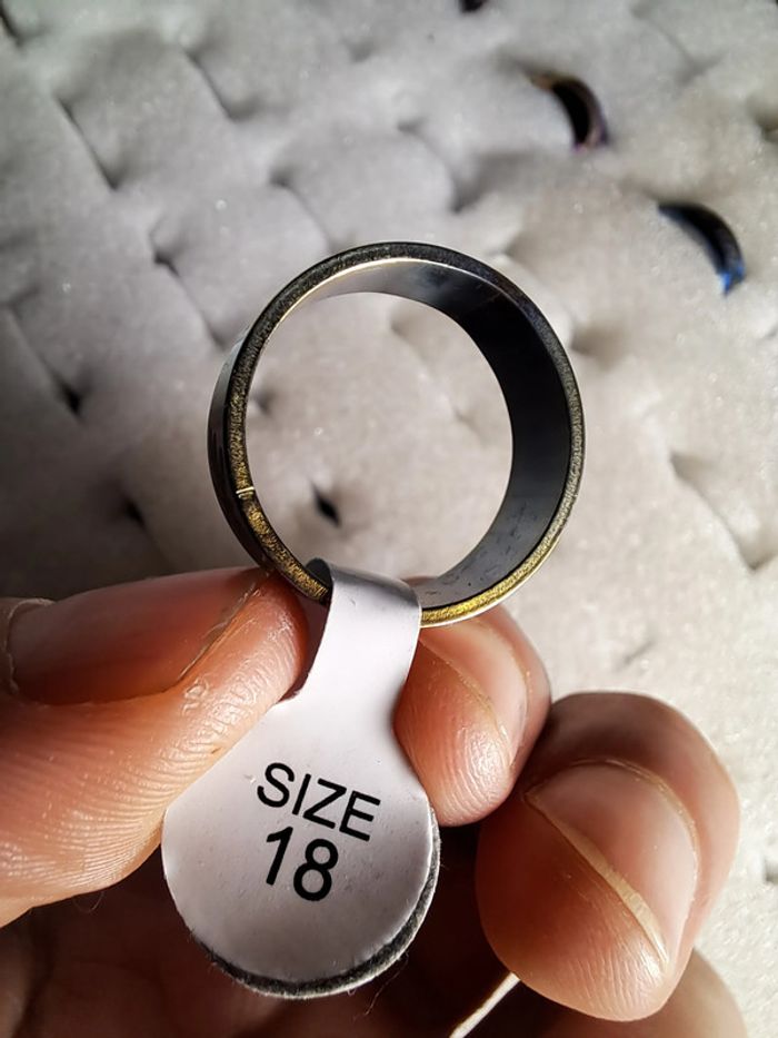 Bague acier inoxydable motifs - photo numéro 3