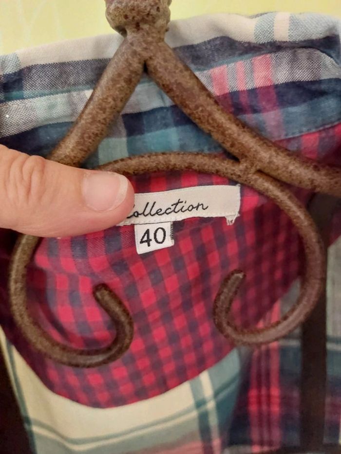 Chemise à carreaux - Taille 40 - photo numéro 2
