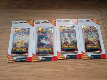 4 Boosters Étincelles Déferlantes Pokémon EV08 fr