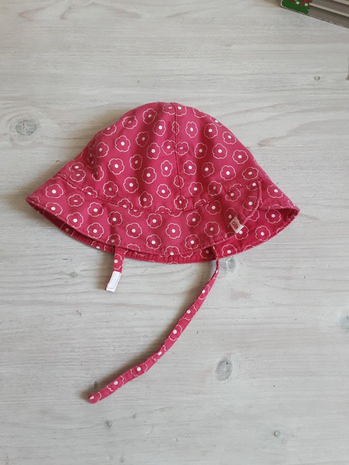 Bonnet soleil coton T. 50 cm (2-3 ans)