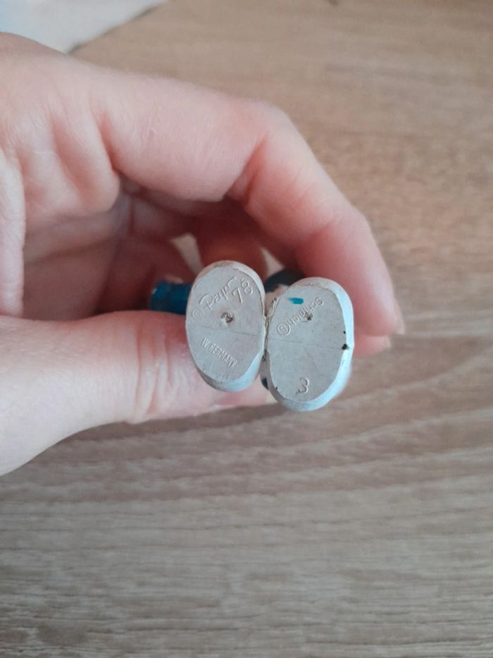 Magnifique figurine ancienne stroumpf joueur de poker - photo numéro 5