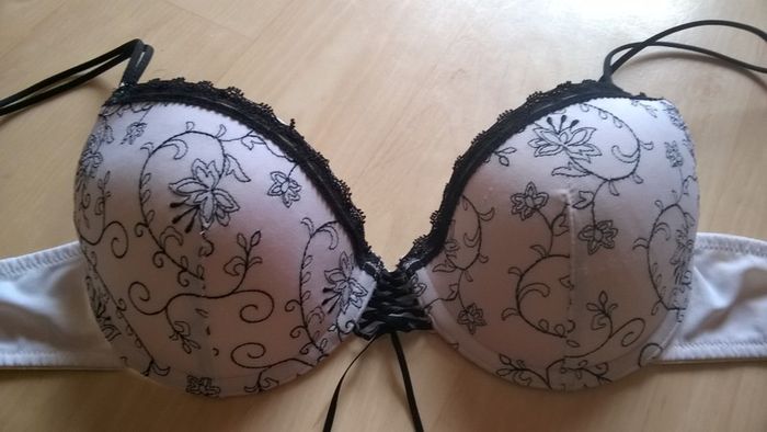 Soutien-gorge blanc, Mim, bonnet 95B, lingerie femme - photo numéro 2