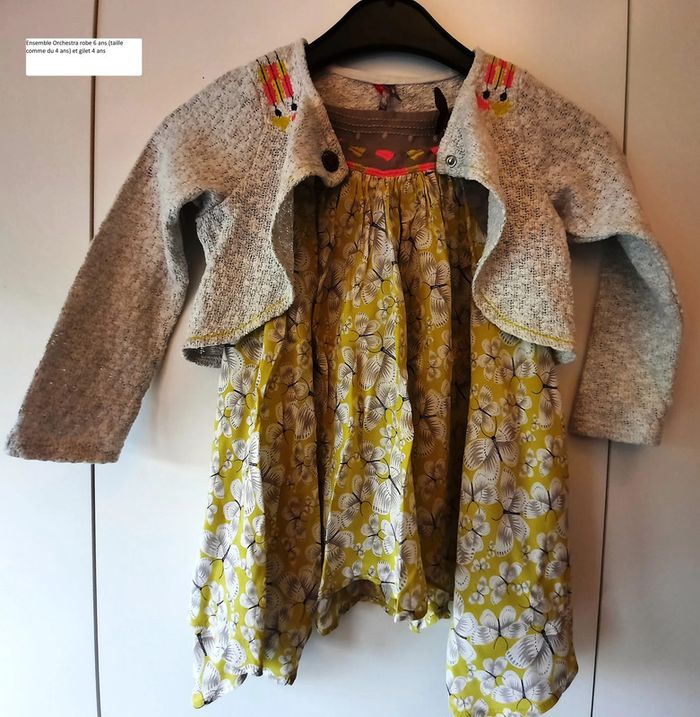 Robe + gilet cérémonie fête