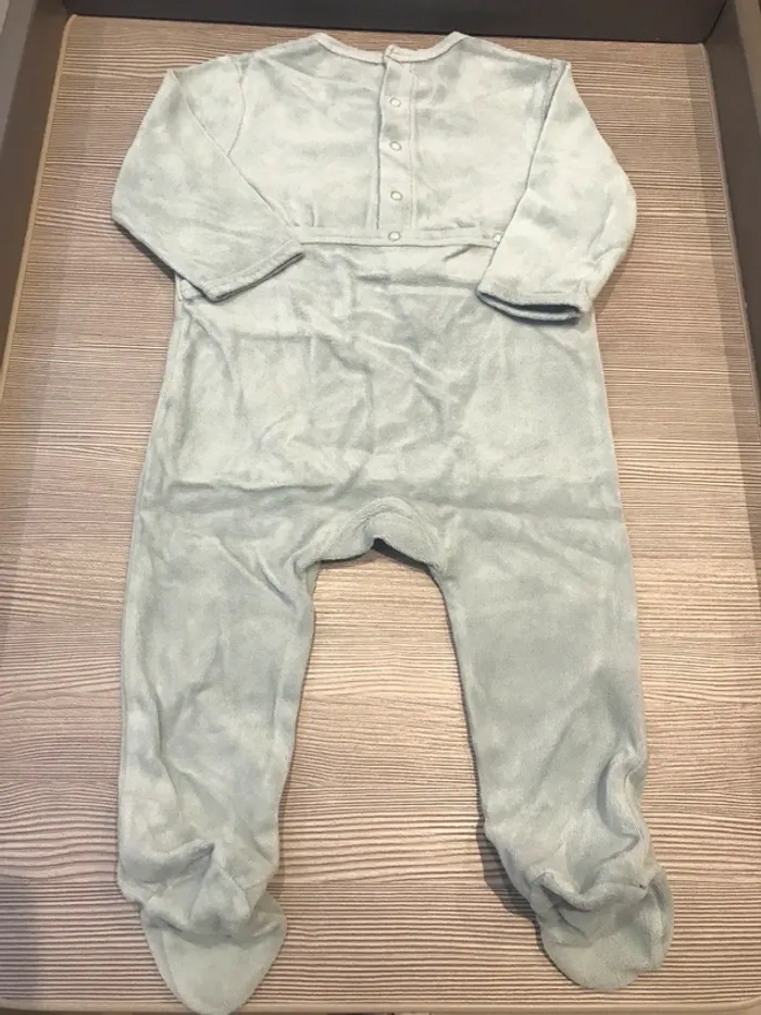 Pyjama velours vert d’eau 18 mois Kiabi 🌸 - photo numéro 7